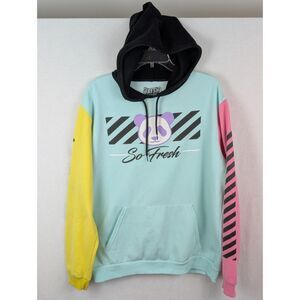 Fresh Laundry So Fresh Panda Multicolored Hoodie Sweatshirt Men's Size XL